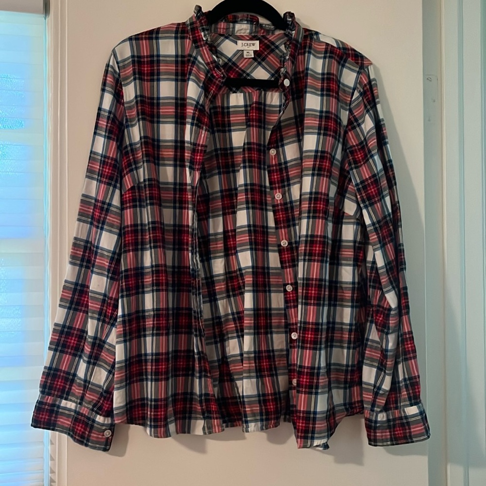 J. Crew plaid shirt, size XL
